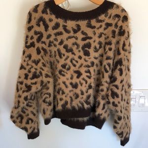 Animal print sweater